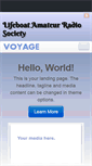 Mobile Screenshot of lifeboat-amateur-radio.org.uk