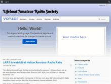 Tablet Screenshot of lifeboat-amateur-radio.org.uk